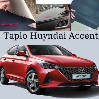 Thảm taplo hyundai accent 2018 - 2022 da vân carbon cao cấp, chống nóng taplo xe