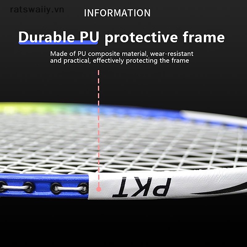 Ratswaiiy Miếng Dán Bảo Vệ Đầu Vợt Cầu Lông Nhiều Màu Chống Ma Sát diy