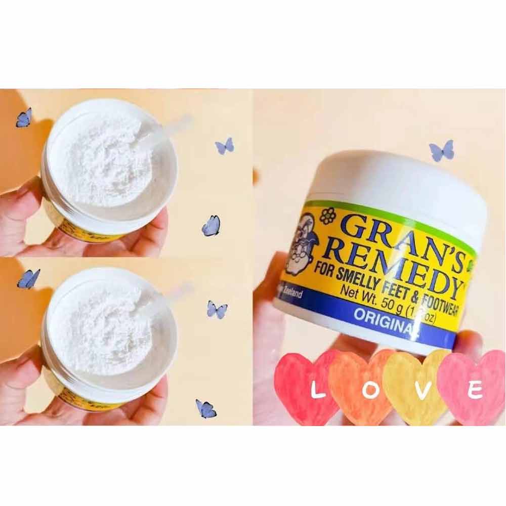Foot odor powder New Zealand import GRANS REMEDY Remove smelly feet deodorant shoes powder sweat absorbing foot care