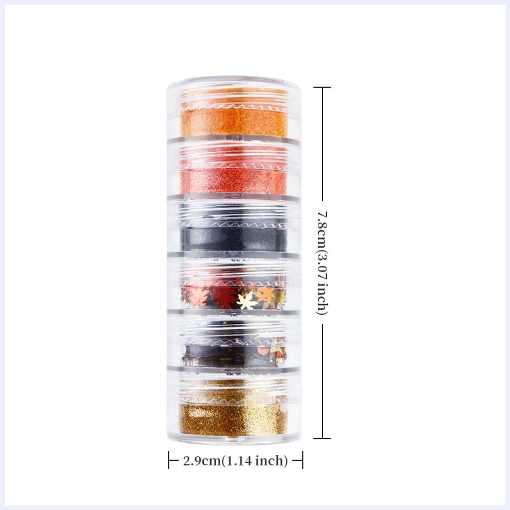 Gel Kim Tuyến Hình Lá Mùa Thu 6 Màu Sắc Tùy Chọn Trang Trí Móng Tay / Mặt / Cơ Thể Đa Ứng Dụng