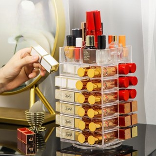 ✨Hộp Đựng Son Kệ Đựng Son Khay Đựng Son Kệ Đựng Mỹ Phẩm Để Bàn Hộp Đựng Son Môi Bằng acrylic Trong Suốt Cao Cấp Dạng Xoay Nhiều Ngăn