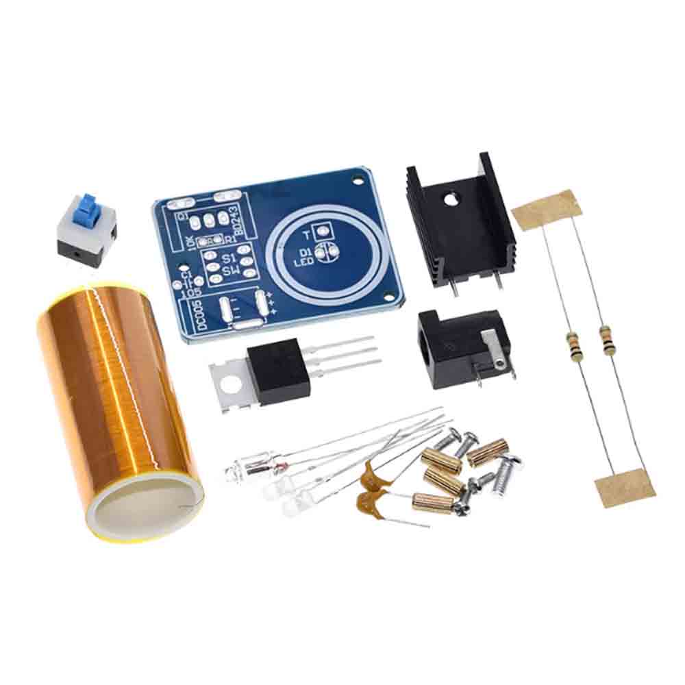 TESLA Mạch Đánh Lửa Không Dây bd243 9v 12v Cho Loa Đèn led Thông Minh