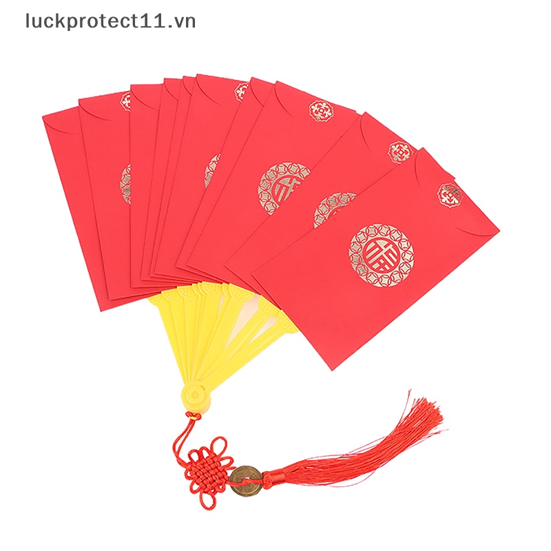 Bao Lì Xì Năm Mới 2024 Hình Quạt Phong Cách Trung Hoa