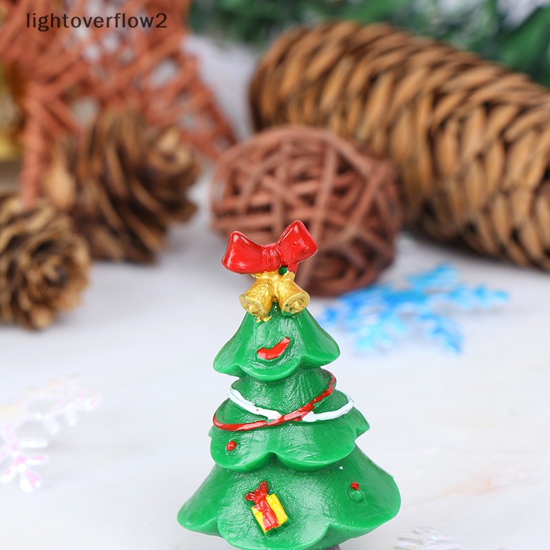 Mô Hình Cây Thông Giáng Sinh Mini Bằng Nhựa resin Trang Trí Tiểu Cảnh