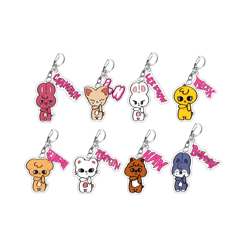 Ye straykids Sk Zoo Phụ Kiện Móc Khóa acrylic bang chan know seo chang-in felix han seung min Hy Junjin