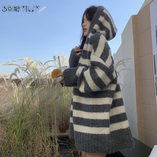 SOERVIMY Áo Len áo khoác cardigan hàn quốc dramatic Fashion Tinh tế Phong cách WXF23C010U 48Z231201