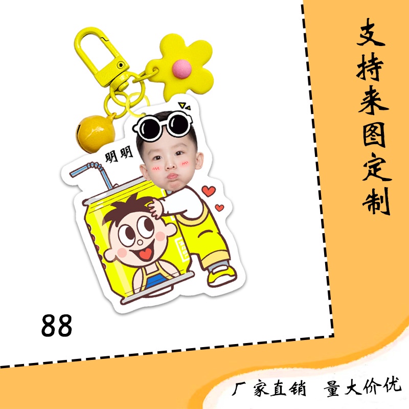 Móc khóa chipi in hình bé theo yêu cầu các mẫu dễ thương mới nhất cho bé đeo balo túi xách