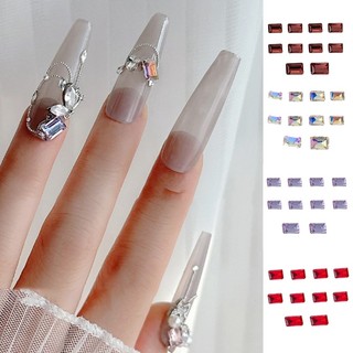 Bộ 10 Hạt Đá 3d Lấp Lánh Đính Móng Tay charms
