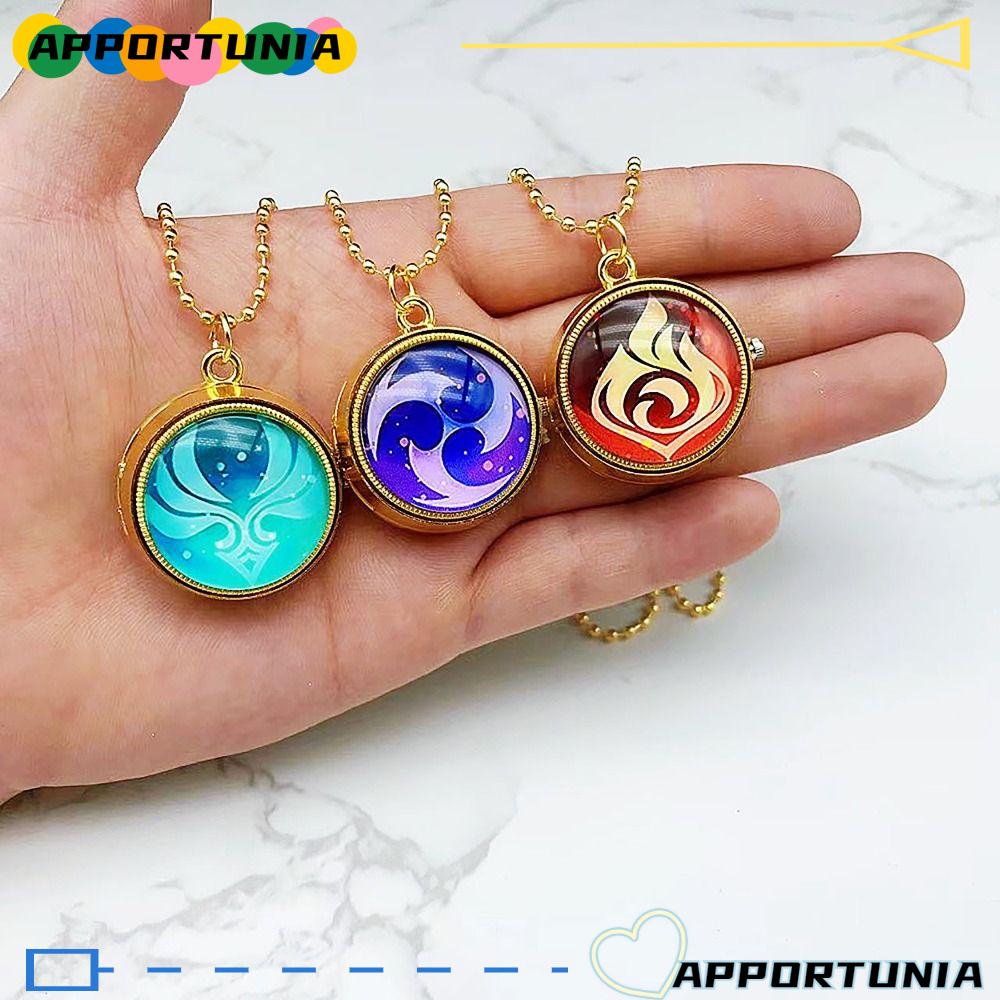 Apportunia Phụ Kiện Vòng cổ Đồng Hồ Bỏ Túi Mặt Vỏ Sò anime merchandise
