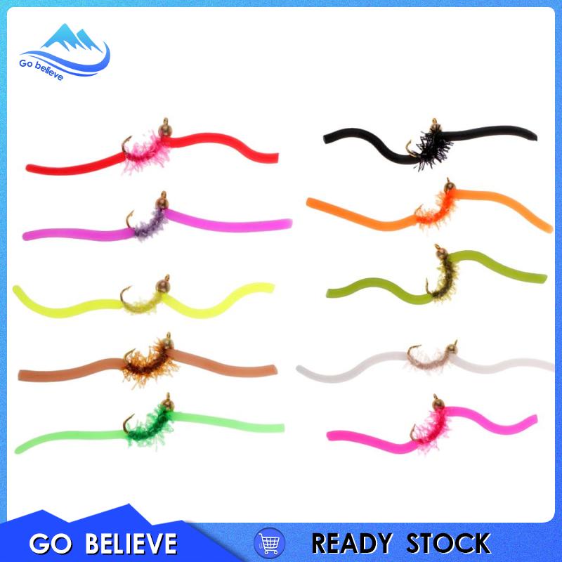 Bộ 5 Mồi Câu Cá An juan Triout Sâu Loại Ruồi 1