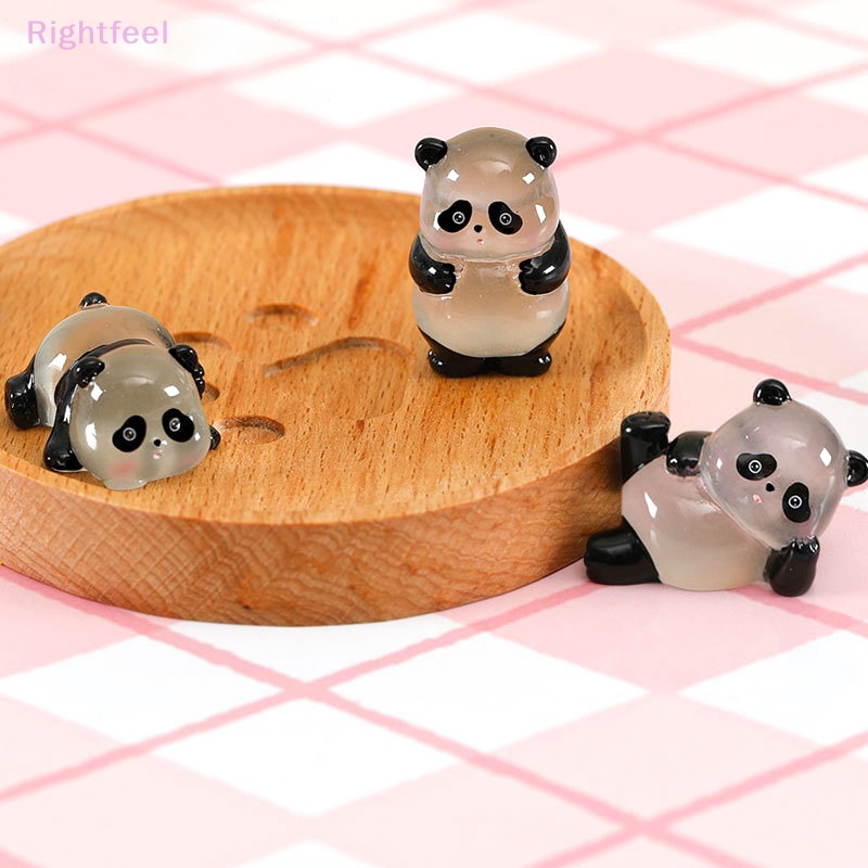 Đồ trang trí Gấu Trúc Dạ Quang mini Trang Trí Tiểu Cảnh Mới