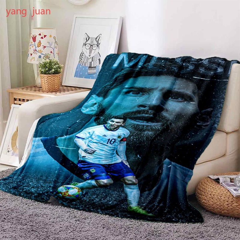 Fifa world cup lionel messi Chăn Trải Giường / sofa Mỏng Mềm In Họa Tiết Tùy Chỉnh a23