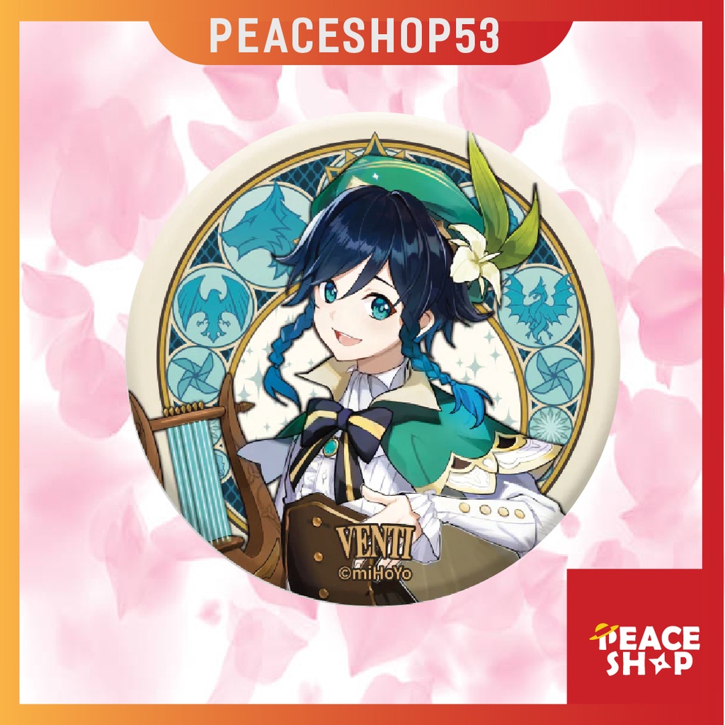 Huy hiệu Genshin Impact Mondstadt Lấp Lánh Huy Hiệu Game Genshin Impact Phụ Kiện Anime Manga Ver 9 HH12