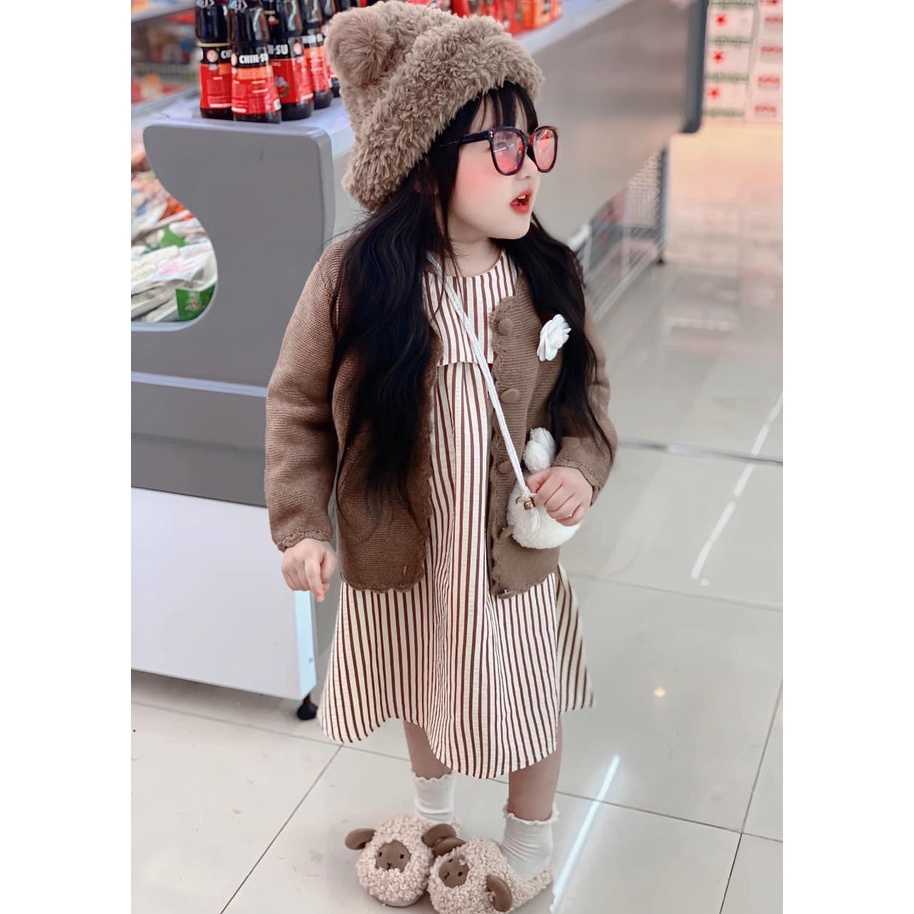 Váy dài tay Vintage HQ tiểu thư