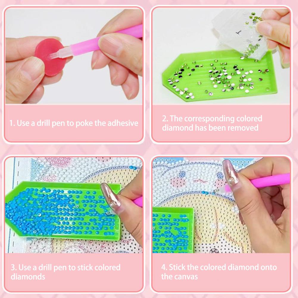 Bộ Tranh Đính Đá Tự Làm Họa Tiết Hoạt Hình J2L99 Cho Bé j2l9