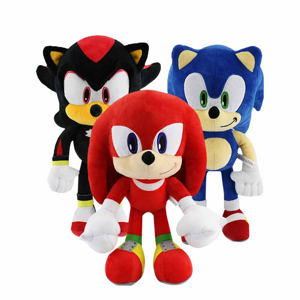 Plush Sonic the Hedgehog Stuffed Doll Soft Throw Pillow Decorations Kids Birthday Present Gifts Tiktok COD