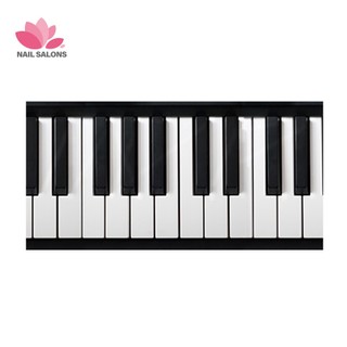 Decal dán tường Hình Đàn piano Trắng Đen 3d 200cm