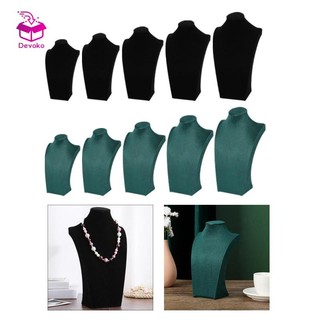 Devoko mô hình trưng bày dây chuyền vòng cổ bằng nhung trưng bày sắp xếp gọn gàng cho doanh nhân