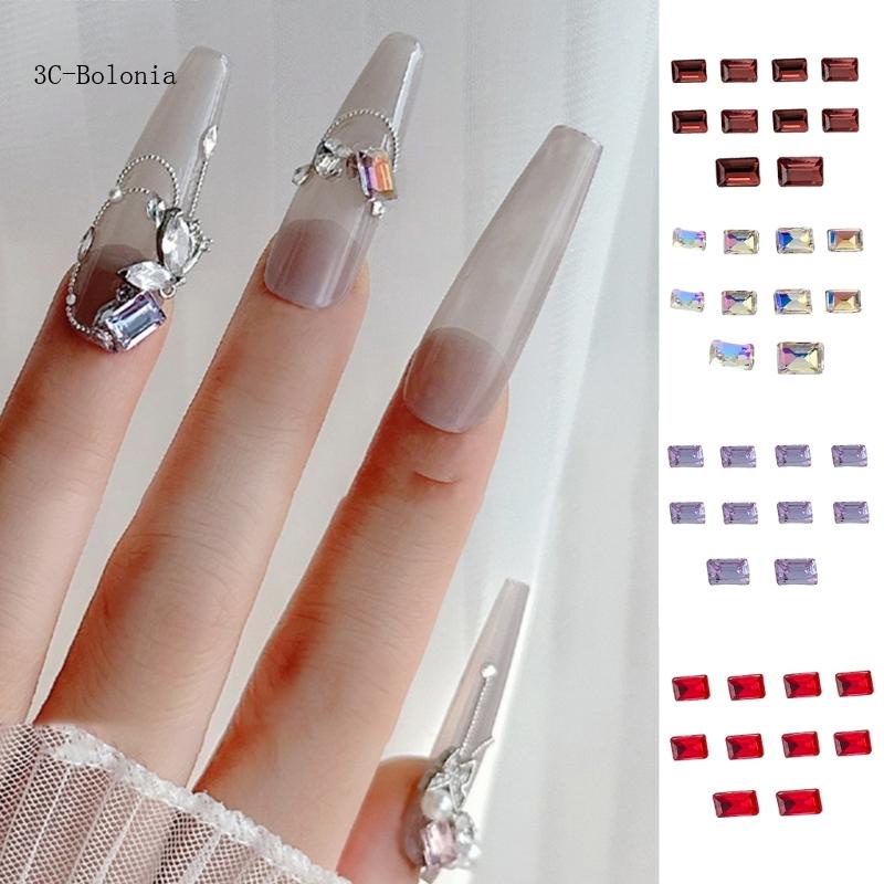 Set 10 Hạt Pha Lê 3d Đính Móng Nghệ Thuật diy