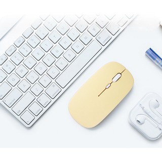 Chuột Máy Tính Không Dây Bluetooth 2.4g Macaron