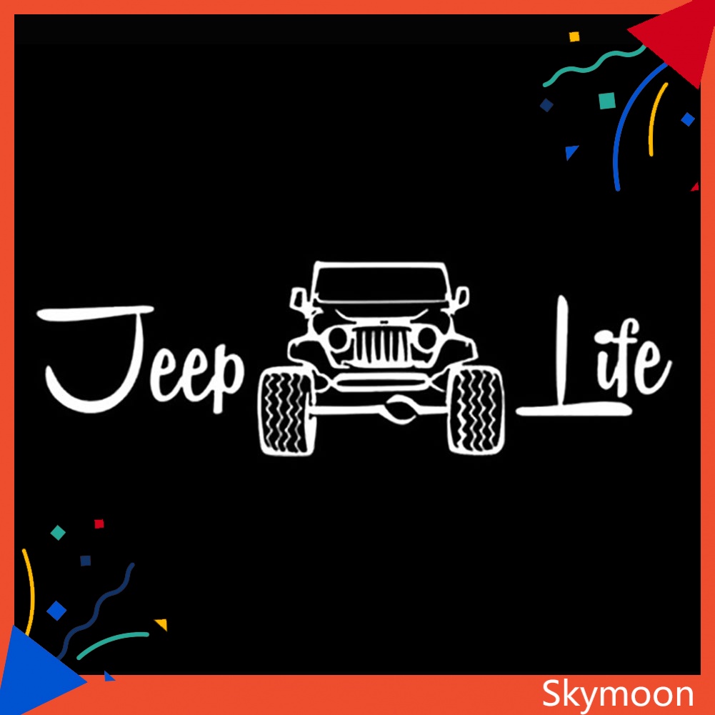 Sticker Dán Trang Trí Xe Jeep Life