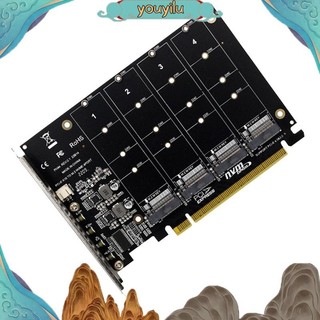 Thẻ mở rộng tín hiệu pci-e 4-disk ph44 nvme 4.0 3.0 x16