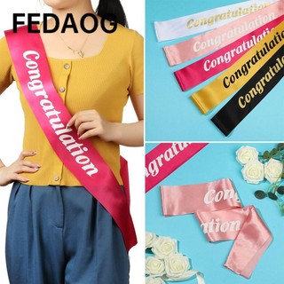 Fedaog 1 Dây Đeo Vai Trang Trí Lễ Hội Tốt Nghiệp Dây Sash Trang Trí