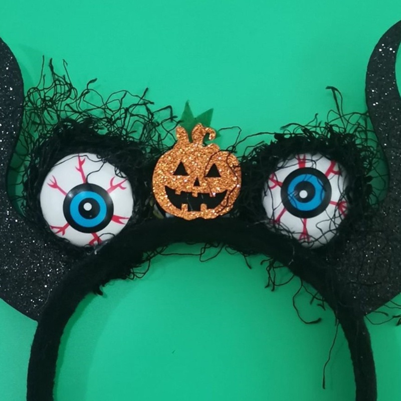 Băng Đô Cài Tóc Hình Bóng Mắt To Tròn Màu Tối Hóa Trang halloween