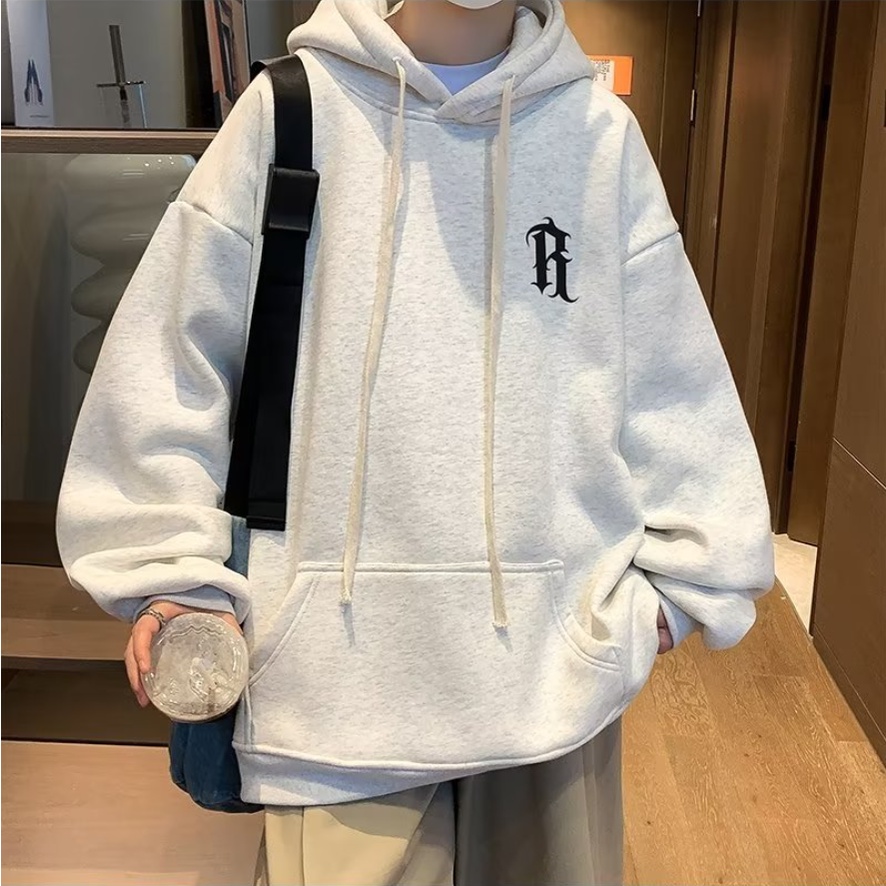 Mới Áo hoodie Dày Dặn In Chữ Phong Cách retro Mỹ Cho Nam Nữ
