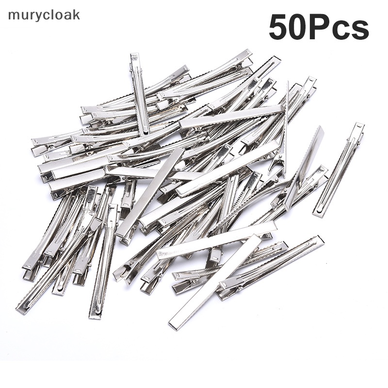 Set 50 Kẹp Cá Sấu Kim Loại Màu Bạc vn