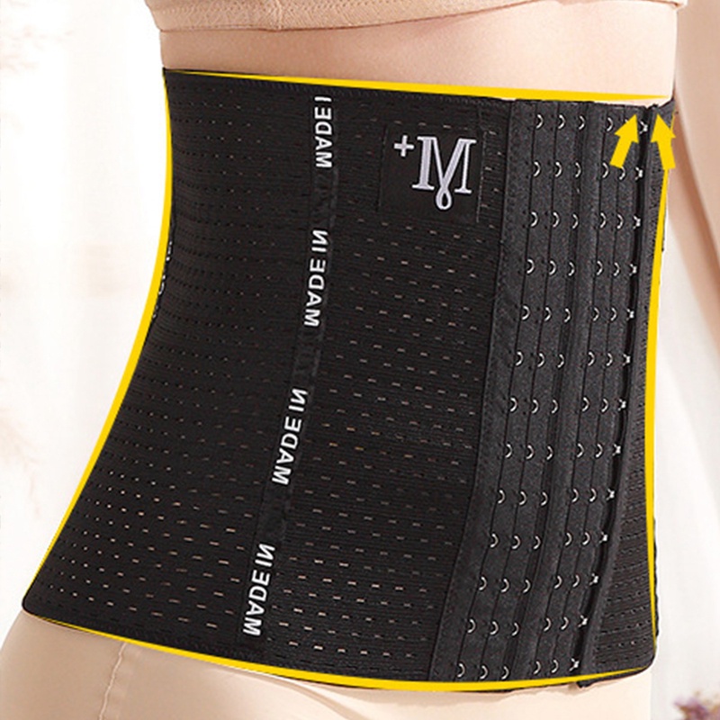 Jutai Đai Nịt Bụng Thoáng Khí 6 Hàng 13 Khóa Chữ m Hỗ Trợ Định Hình Eo Cho Nữ