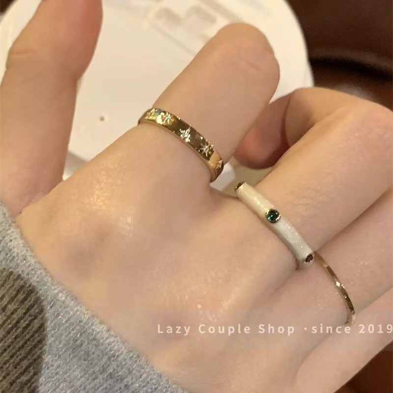 Nhẫn Hợp Kim Đính Đá Quý Sang Trọng Cho Nữ