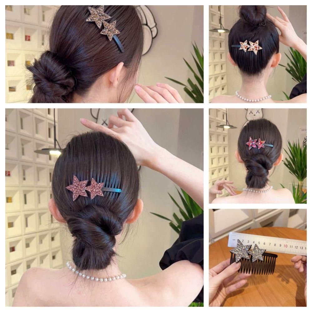Lược Cài Tóc 26 Họa Tiết Ngôi Sao Đính Đá Lấp Lánh Phong Cách vintage