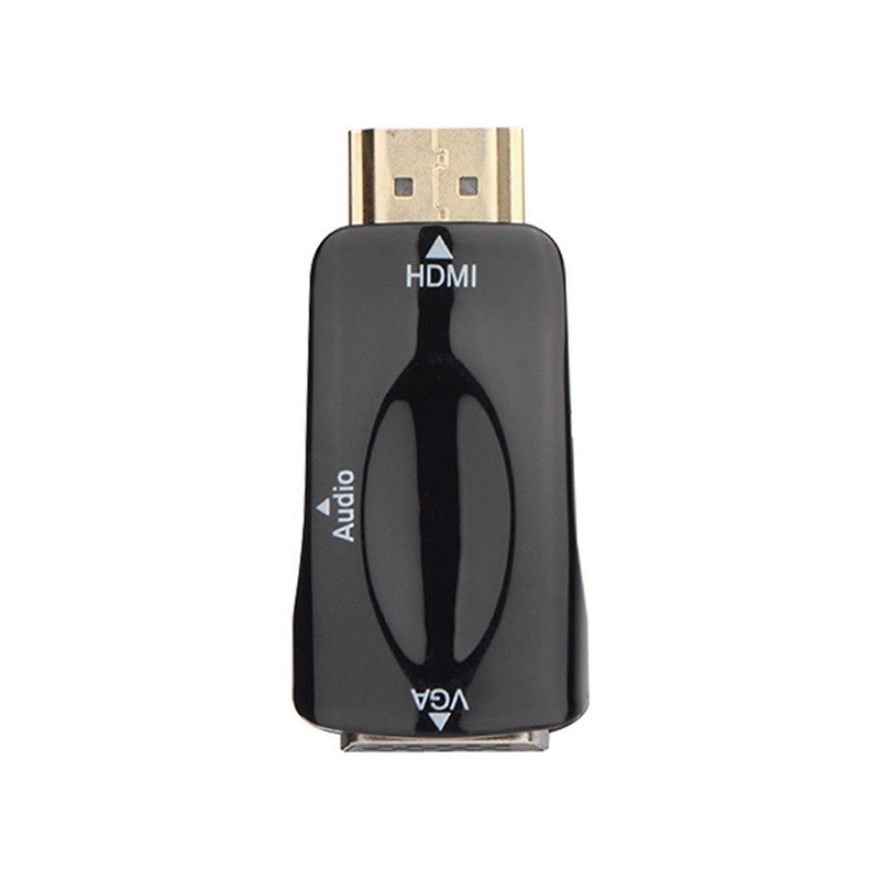 Đầu ChuyểN Âm Thanh / video 1080p hdmi Sang vga 3.5mm - MàU Đen