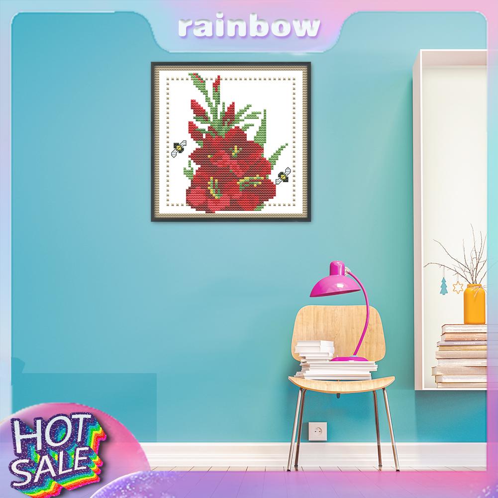 Bộ Tranh Thêu Chữ Thập 12 Tháng Hình Bông Hoa