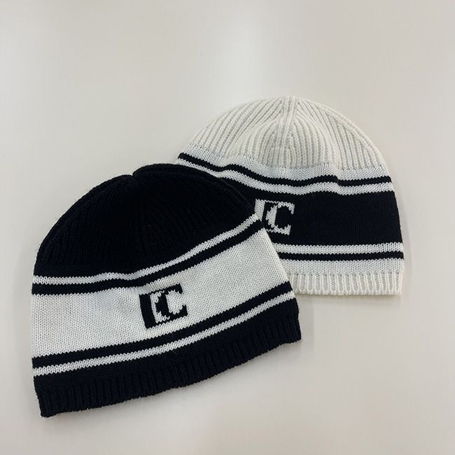 Mũ Len Dệt Kim In Chữ Kiểu vintage Thời Trang Thu Đông Ấm Áp Cho Nữ