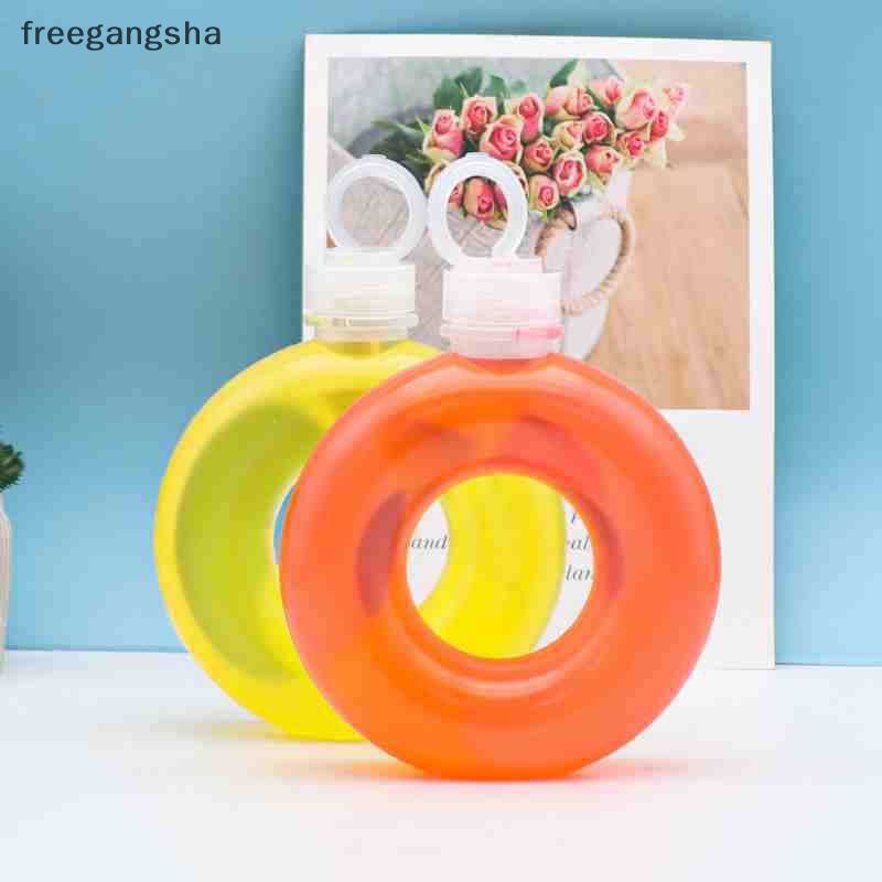 Bình Nước Thể Thao 500Ml Hình Bánh donut Hoạt Hình Cho Mùa Hè