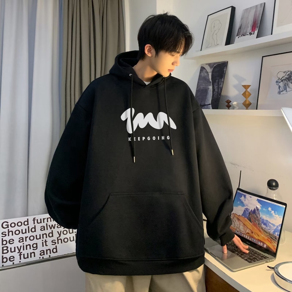 Áo Hoodie In Chữ Phong Cách Hàn Quốc Thời Trang Dành Cho Nam m-5xl