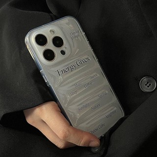 Đen Ốp Điện Thoại Silicon Trong Suốt Có Túi Khí Chống Sốc In Chữ Tiếng Anh Cho iphone14promax 13 11 12 13pro