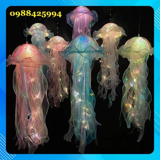 Đèn lồng sứa, đèn lồng con sứa, đèn lồng trung thu trong suốt phát sáng có đèn LED nháy