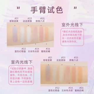 Shedella Phấn Má Hồng Trái Tim Màu gradient