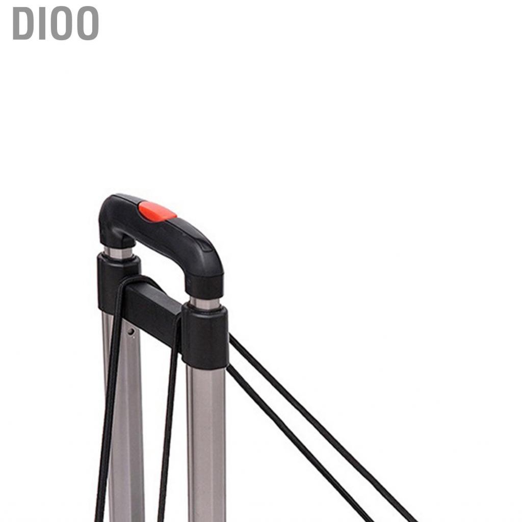 Dioo Folding Trolley  Foldable Luggage Cart 4 Wheels Low Noise Aluminium Alloy Rugged for Shopping