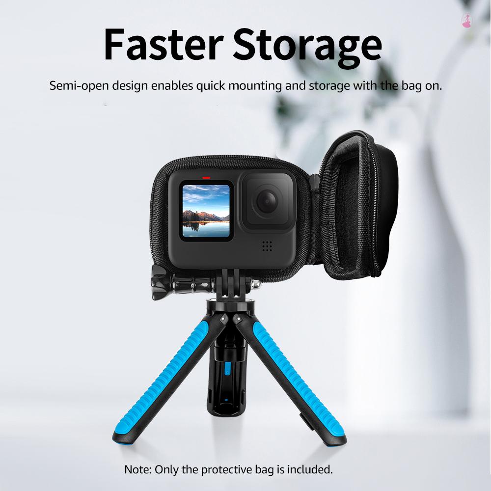 Telesin Túi Đựng Bảo Vệ Có Khóa Kéo Chống Thấm Nước ip54 Thay Thế Chuyên Dụng Cho Máy Ảnh Hành Động ip54 9 10