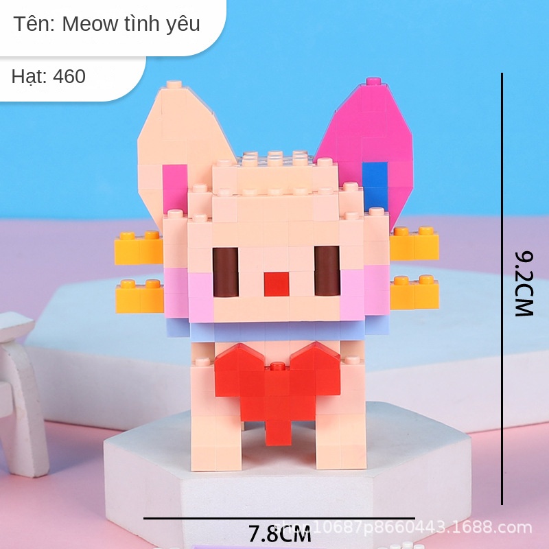 Đồ Chơi lego Hình Chú Mèo Dễ Thương Xinh Xắn