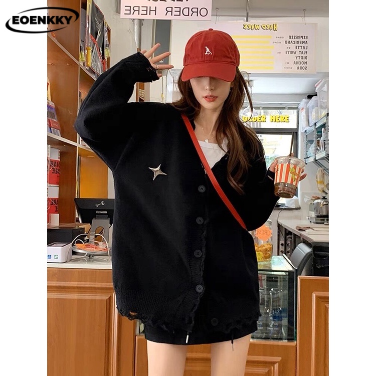 EOENKKY Áo Len áo khoác cardigan  Thời trang hàn quốc Stylish Cái mới fashion Thoải mái WMY23906S2 37Z230915