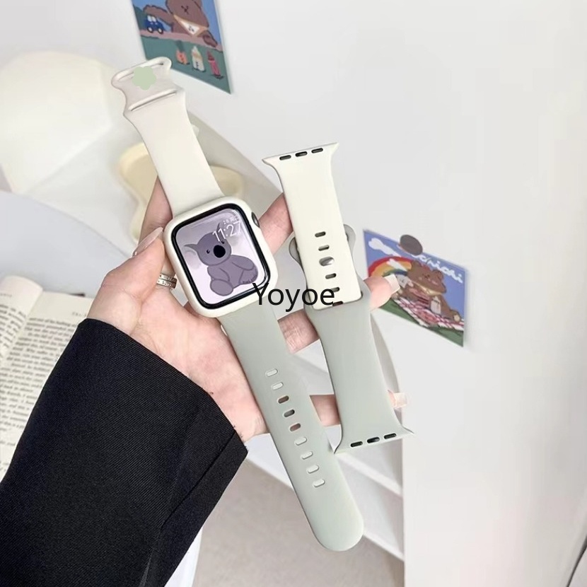 Silicone Dây Đeo Thể Thao Bằng Silicon Hình Bướm Cho iwatch series 1 2 3 4 5 6 38mm 42mm 40mm 44mm 49mm 8 7 41mm 45mm