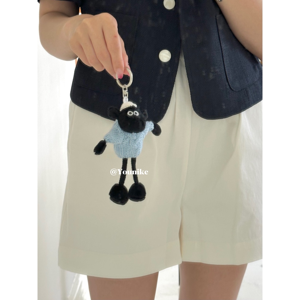 Móc Khóa Hình Cừu Nhồi Bông Đáng Yêu Dễ Thương