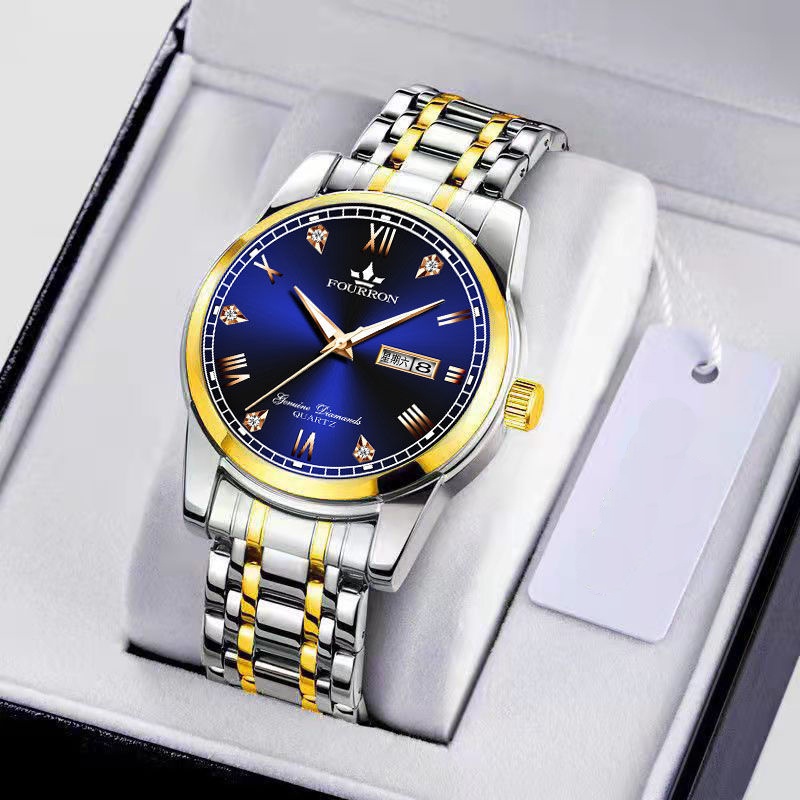 Esea Đồng Hồ Cơ Dây Thép Chống Nước Phát Quang Không Phai Màu Cho Nam Và Nữ