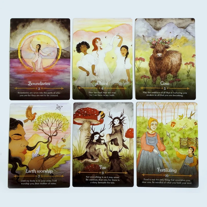 11*6.5cm Season of Witch Oracle Cards Beltane Oracle 44 Cards