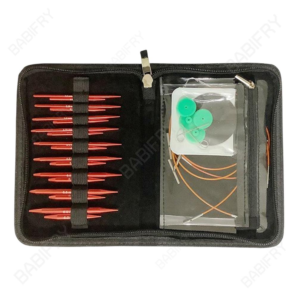1 Bộ Kim Móc Len Bằng Nhôm Thoải Mái Dùng Làm Găng Tay / Khăn Choàng diy